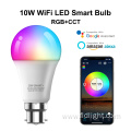 Tuya voice control color changing led bulb